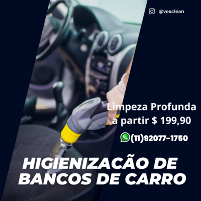 Higienização de Bancos de Carro
